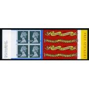 Gran Bretaña - 1779(I)+viñeta-C - 1994 Isabel II Carnet bloque 4 sellos nº 1779+ 4 etiquetas correo aéreo+4viñetas Lujo