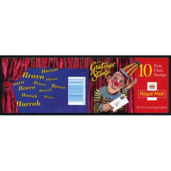 Gran Bretaña - 1799-C - 1995 Sellos con mensaje Carnet banda horizontal de sellos nº 1799/08 + 20 viñetas