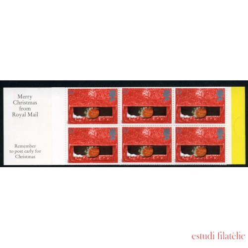 Gran Bretaña - 1842-C - 1995 Navidad Carnet banda hrizontal 20 sellos nº 1842 Lujo