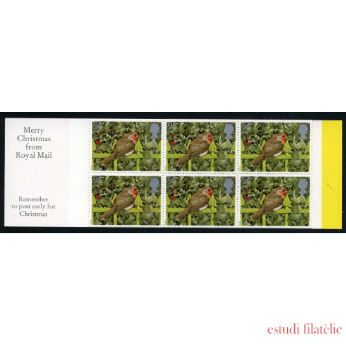 Gran Bretaña - 1843-C - 1995 Navidad Carnet banda horizontal 10 sellos nº 1843 Lujo