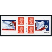 Gran Bretaña - 2339-C - 2002 Copa del mundo de fútbol Carnet 6 sellos 2 nº 2339 + 4 nº 2042b Lujo
