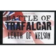 Gran Bretaña - 2694-C - 2005 Bicentenario de la batalla de Trafalgar, muerte de Nelson Carnet de prestigio, 2 pag.(texto, ilustraciones)+ 17 sellos+ 1 viñeta Lujo