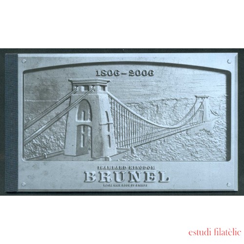 Gran Bretaña - 2731-C - 2006 200 Aniv. de Brunel Carnet de prestigio 12 páginas de textos e ilustraciones+ 19 sellos Lujo