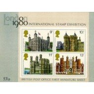 Gran Bretaña  HB 1 1978 Londres 1980 Expo. filatélica inter. Palacios y castillos históricos MNH