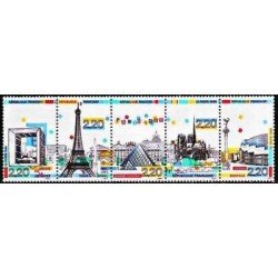 France Francia Nº BC 2583A 1989 Monumentos Capital Lujo
