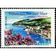 France Francia Nº 3802 2005 Serie turística Villefranche-sur-Mer Alpes-Marítimos Vistas Lujo