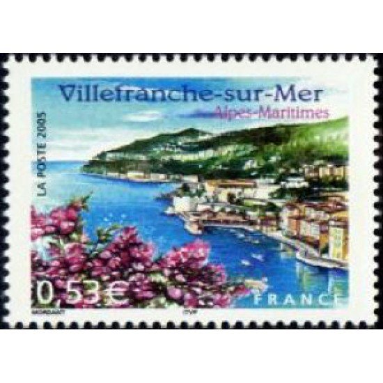 France Francia Nº 3802 2005 Serie turística Villefranche-sur-Mer Alpes-Marítimos Vistas Lujo France Francia Nº 3802 2005 Serie turística Villefranche-sur-Mer Alpes-Marítimos Vistas Lujo
