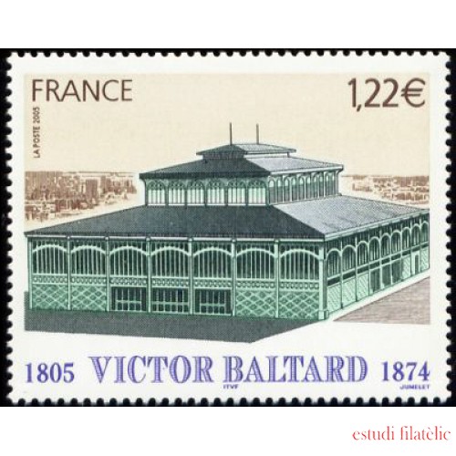 France Francia Nº 3824 2005 Personalidad Victor Baltard Arquitecto de la Ville de París Pabellón Lujo