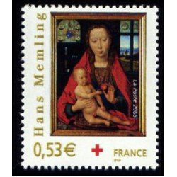 France Francia Nº 3840  2005 A favor de Cruz Roja Fiestas fin de año Virgen y niño Lujo