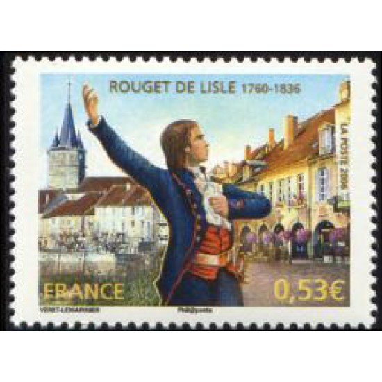 France Francia Nº 3939 2006 Personalidad Capitán Claude Joseph Rouget de Lisle Lujo