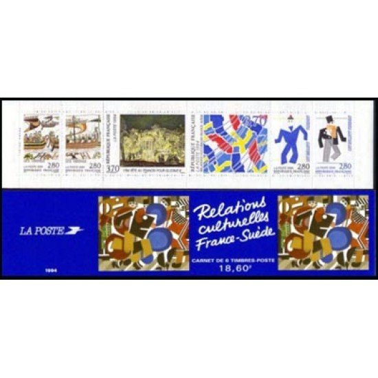 France Francia Nº BC 2872 1994 Francia - Suiza Lujo France Francia Nº BC 2872 1994 Francia - Suiza Lujo