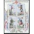 France Francia HB 10 1989 Personajes célebres de la Revolución 4 val. nº 2592/95 Lujo