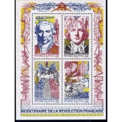 France Francia HB 12 1990 Bicentenario de la Revolución Personajes, escenas 4 val. nº 2667/70 Lujo France Francia HB 12 1990 Bicentenario de la Revolución Personajes, escenas 4 val. nº 2667/70 Lujo
