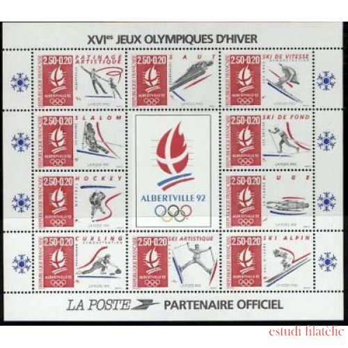France Francia HB 14  1992 JJOO invierno Albertville