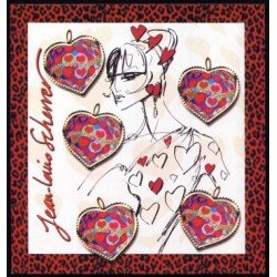France Francia HB 93 2006 San Valentín Corazón de S. Rolland 5 sellos nº 3861 Ilustración: modelo de alta costura y firma del diseñador Lujo France Francia HB 93 2006 San Valentín Corazón de S. Rolland 5 sellos nº 3861 Ilustración: modelo de alta costura y firma del diseñador Lujo