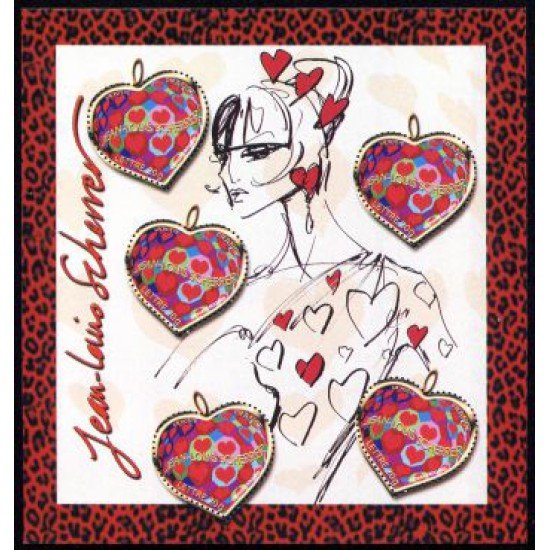 France Francia HB 93 2006 San Valentín Corazón de S. Rolland  5 sellos nº 3861 Ilustración: modelo de alta costura y firma del diseñador Lujo