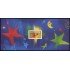France Francia Hojitas Souvenir  3 BS - 2004 Mejores deseos Estrella sujetando flor 1 valor en Hojita con blister  Tarjeta de felicitación Árbol Navidad Lujo
