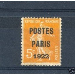 France Francia Preobliterados P- 30 1922 París 1922 Sin goma Fijasellos France Francia Preobliterados P- 30 1922 París 1922 Sin goma Fijasellos