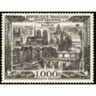 France Francia  A  29 1950 Vista de París Lujo