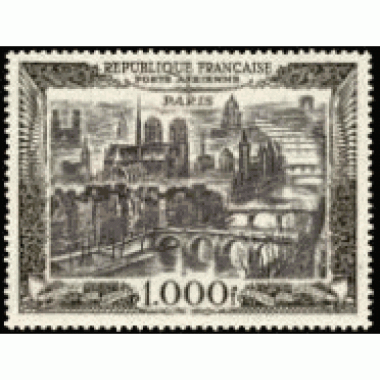 France Francia  A  29 1950 Vista de París Lujo