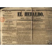 <div><strong>El Heraldo Marca Prefilatélica Manresa Cataluña 1842</strong></div>