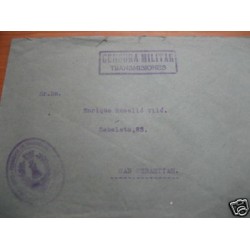 <div><strong>España Carta San Sebastián Franquicia militar</strong></div>
