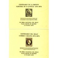 España Spain Hojitas Recuerdo 18/19 1974 FNMT Alegoría de la Justicia