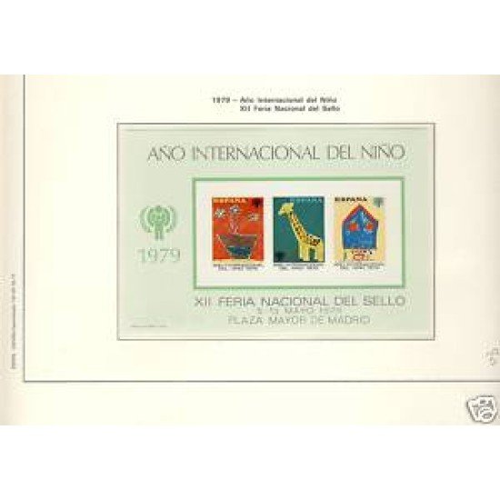 España Spain Hojitas Recuerdo 76 1979 FNMT Año Internacional del niño España Spain Hojitas Recuerdo 76 1979 FNMT Año Internacional del niño