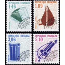 CIN/S France Francia Preobliterados P- 206/09 1990 Instrumentos musicales Lujo CIN/S France Francia Preobliterados P- 206/09 1990 Instrumentos musicales Lujo