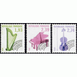 CIN/S France Francia Preobliterados P- 210/12 1990 Instrumentos musicales Lujo CIN/S France Francia Preobliterados P- 210/12 1990 Instrumentos musicales Lujo