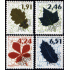 France Francia Preobliterados P- 232/35 1994 Flora Hojas de árboles Lujo