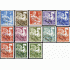 France Francia Preobliterados P- 106/18 1953-59 Segador, gallo MH