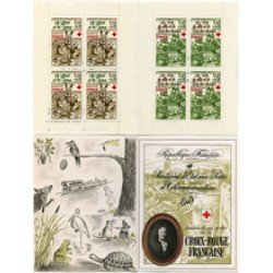 France Francia Carnets 2027 Cruz Roja Retrato La Fontaine, fábulas, animales Carnet 8 sellos 4 serie nº 2024/25 (1978) Lujo France Francia Carnets 2027 Cruz Roja Retrato La Fontaine, fábulas, animales Carnet 8 sellos 4 serie nº 2024/25 (1978) Lujo