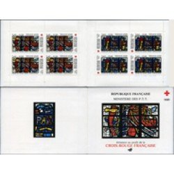 MED/S France Francia Carnets 2030 Cruz Roja Vidreieras iglesia Sagrado Corazón Audincourt Carnet 8 sellos 4 series nº 2175/76 (1981) Lujo MED/S France Francia Carnets 2030 Cruz Roja Vidreieras iglesia Sagrado Corazón Audincourt Carnet 8 sellos 4 series nº 2175/76 (1981) Lujo