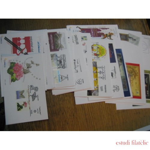 España Año 2009 Completo en Sobres de primer día SPD FDC