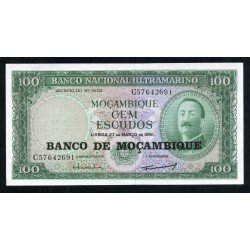Mozambique 100 Escudos 1961 SC Mozambique 100 Escudos 1961 SC