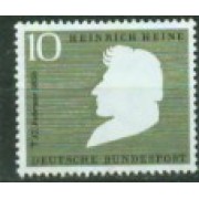 Alemania Federal - 103 - GERMANY 1956 Centenario de la muerte del poeta Heinrich Heine (1797-1856) Lujo
