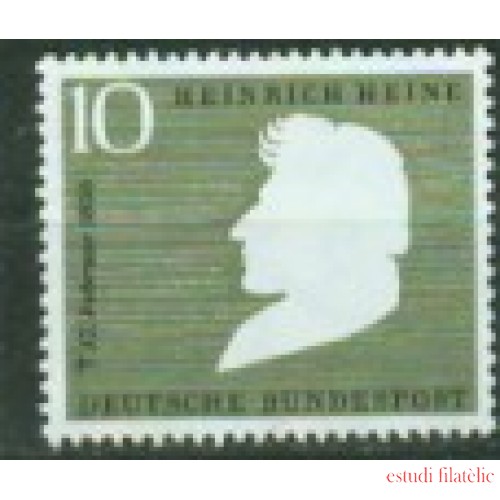 Alemania Federal - 103 - GERMANY 1956 Centenario de la muerte del poeta Heinrich Heine (1797-1856) Lujo