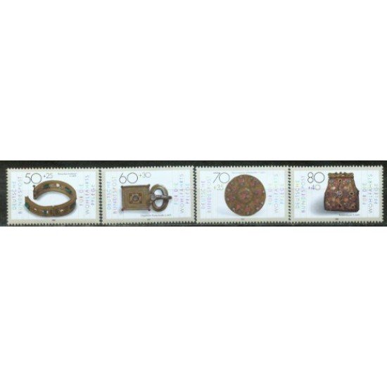 Alemania Federal - 1171/74 - GERMANY 1987 Sorteo benéfico-Obras de arte- Lujo