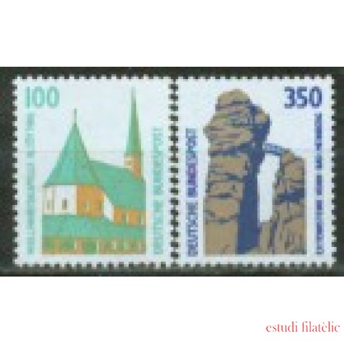 Alemania Federal - 1238/39 - GERMANY 1989 Serie actual -Curiosidades-Lujo