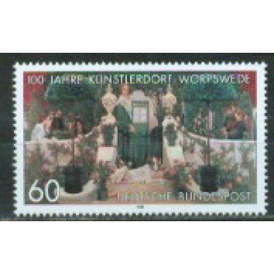 Alemania Federal - 1262 - GERMANY 1989 Cent. de la ciudad de los artistas Lujo