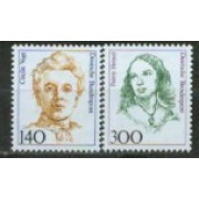 Alemania Federal - 1264/65 - GERMANY 1989 Serie actual-Mujeres de la história alemana-Lujo
