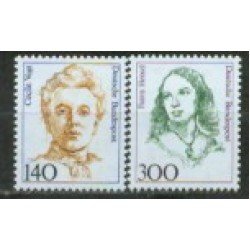 Alemania Federal - 1264/65 - GERMANY 1989 Serie actual-Mujeres de la história alemana-Lujo