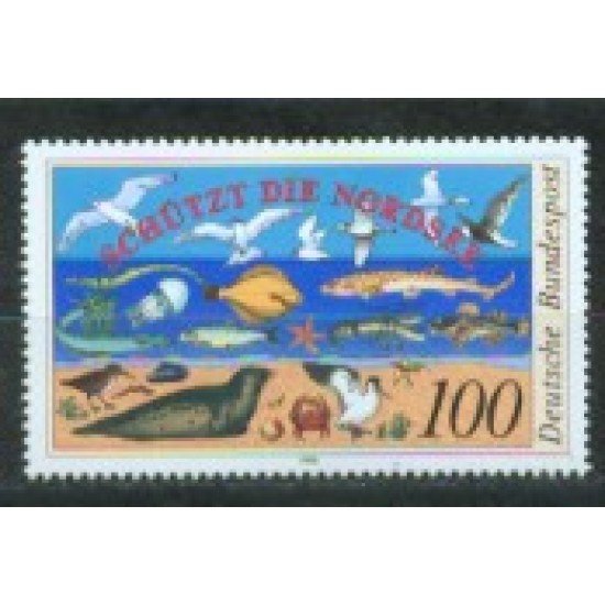 Alemania Federal - 1286 - GERMANY 1990 Preservación del mar del Norte Lujo