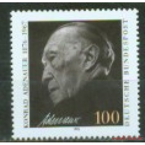 Alemania Federal - 1428 - GERMANY 1992 25º Aniv. muerte del canciller Konrad Adenauer Lujo
