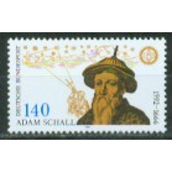 Alemania Federal - 1435 - GERMANY  1992 400 Aniv. de Adam Schall von Bell