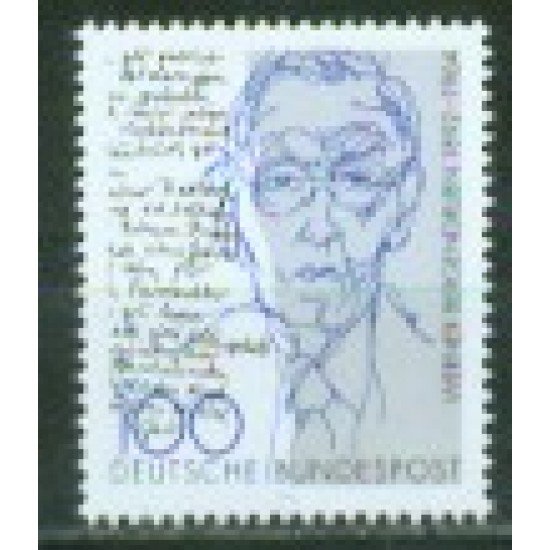 Alemania Federal - 1460 - GERMANY 1992 Cent. de Werner Bergengruen Lujo