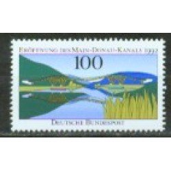 Alemania Federal - 1461 - GERMANY 1992 Aperura del canal Main-Danube Lujo