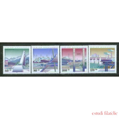 Alemania Federal - 1482/85 - GERMANY 1993 Sorteo por el deporte-Equipamientos olímpicos-Lujo