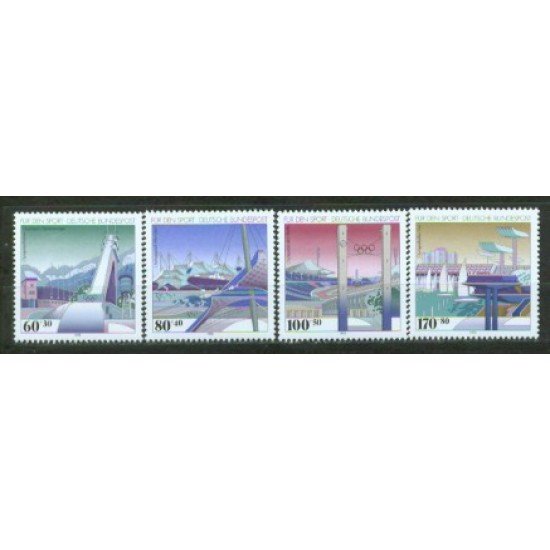 Alemania Federal - 1482/85 - GERMANY 1993 Sorteo por el deporte-Equipamientos olímpicos-Lujo